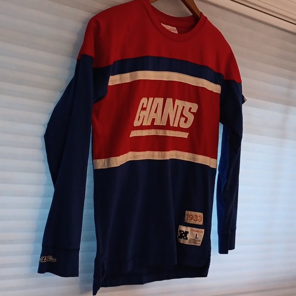 Mitchell & Ness: Fall 20191933 New York GiantsLong SleeveColor: Red/ White Blue - Picture 8 of 8
